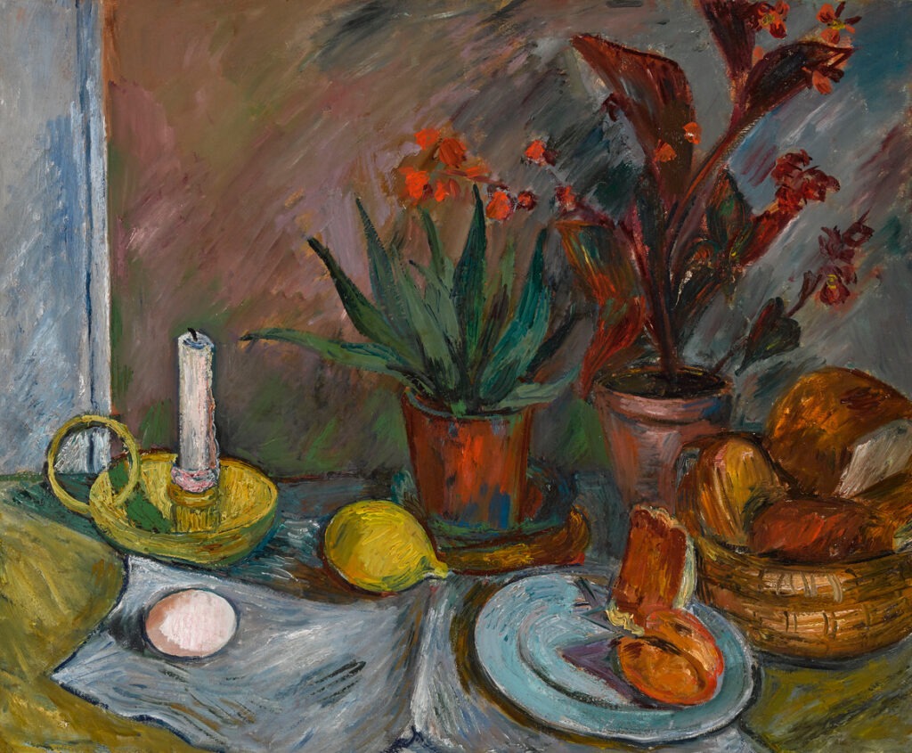 Walter Bondy, Stilleben mit Kerzenleuchter