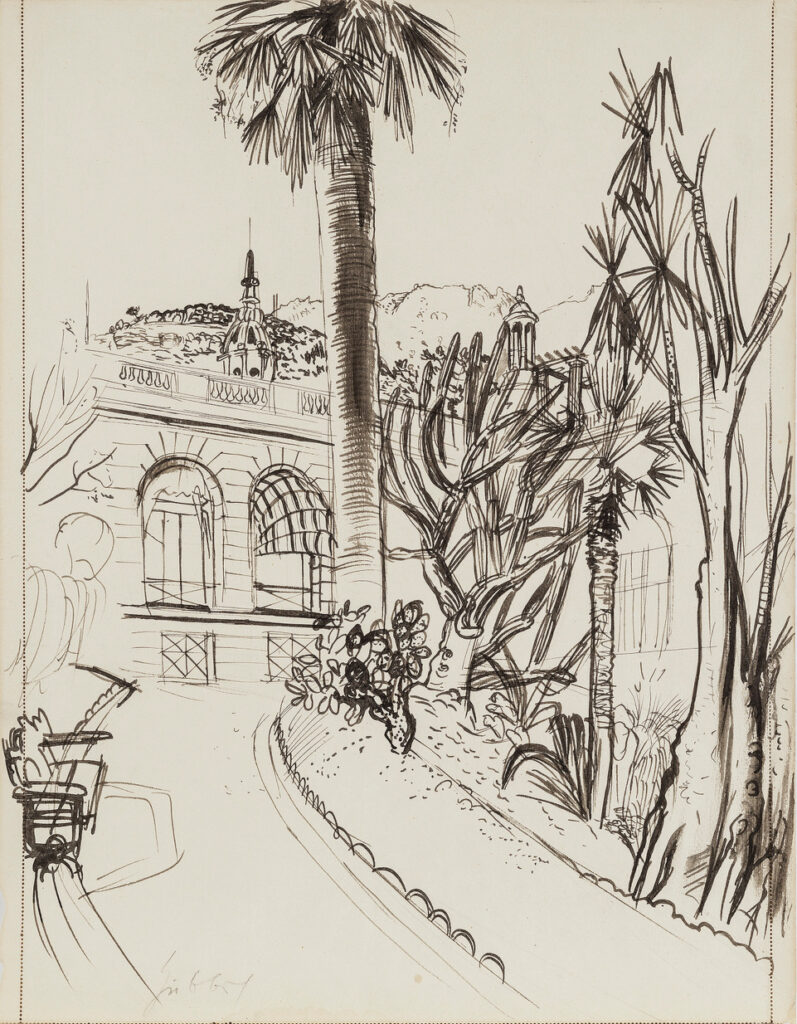 Karl Hubbuch, Villa in Monaco