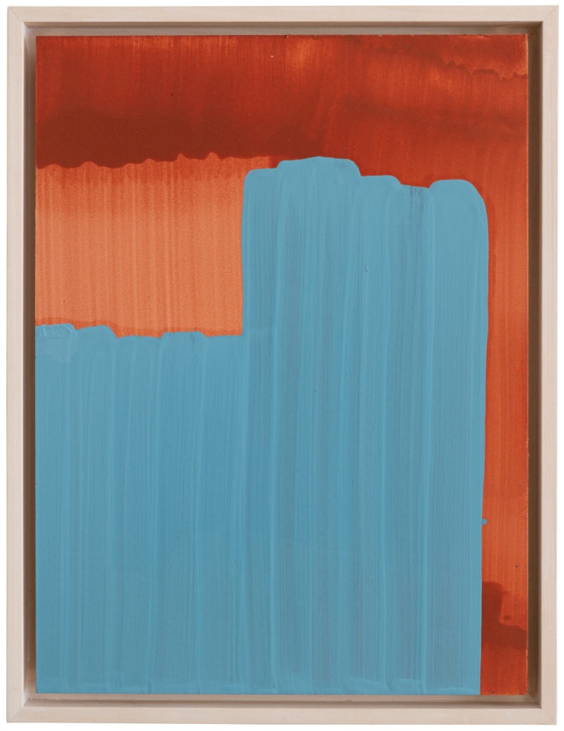 Rolf Poellet; o.T., 2021 (40 x 30 cm – hellblau)