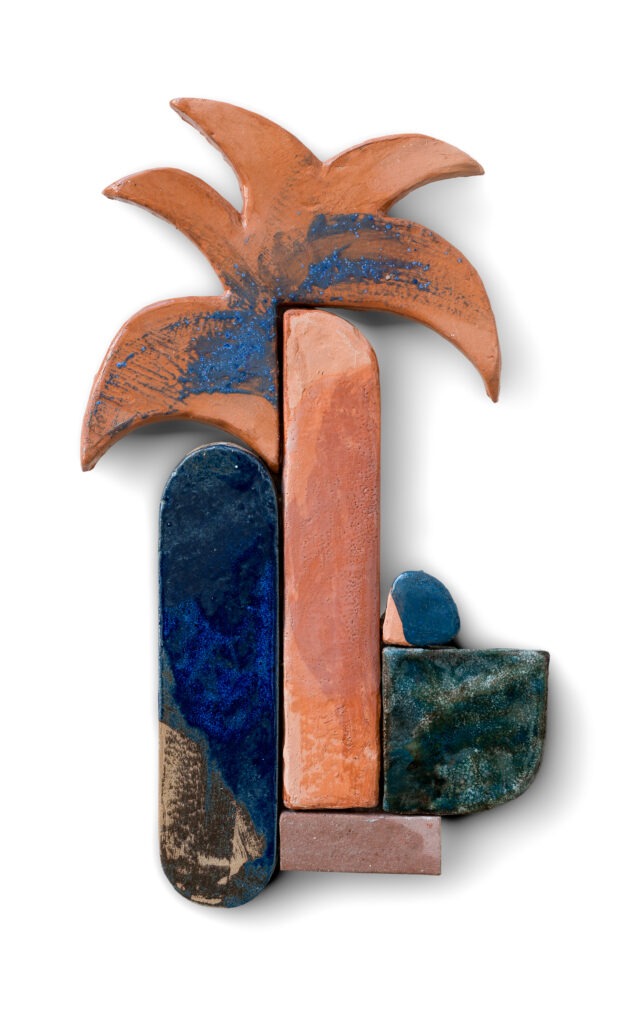 meltemi art – Palm (orange/blau)